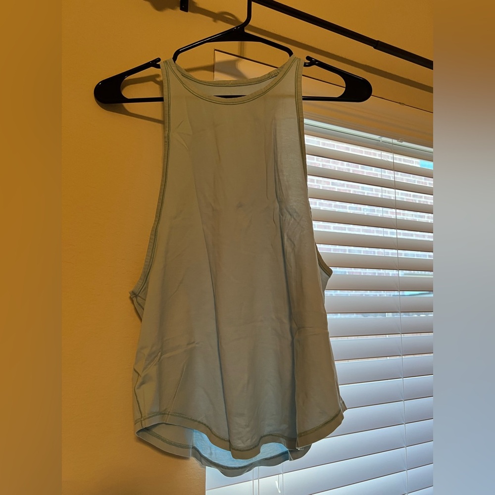 Lululemon Women's Light Blue Pima Cotton Tank